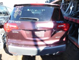 2007 ACURA MDX TECHNOLOGY BURGUNDY 3.7 AT 4WD